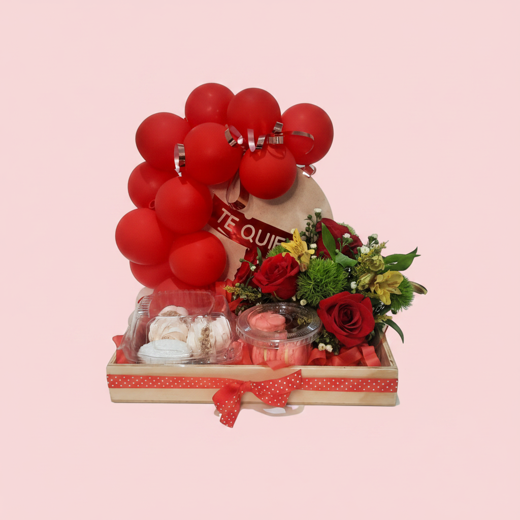 Dulce Amor con fondo rosa pálido